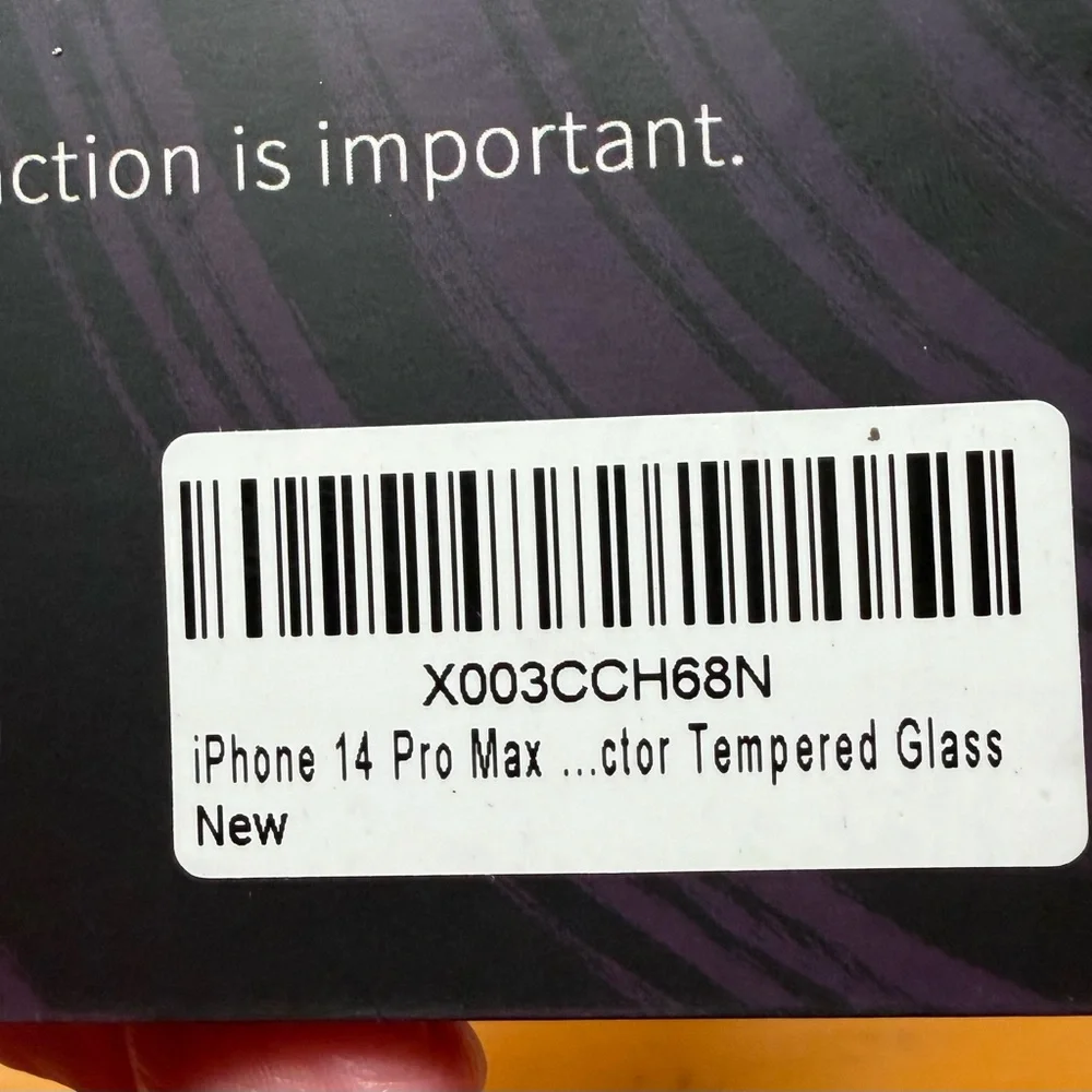 I phone 14 pro max privacy screen protector. Purple new
